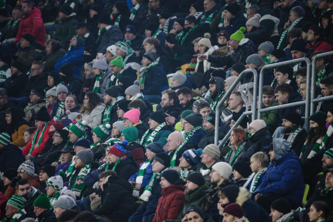 Lechia Gdańsk - Górnik Zabrze, zdjęcia kibiców i zawodników z meczu 18, kolejki PKO BP Ekstraklasy