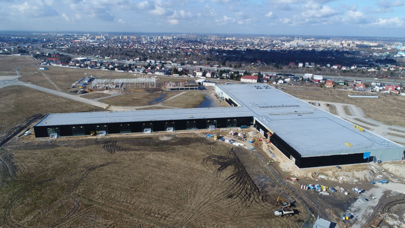 Postępy na budowie lotniska w Radomiu - marzec 2021