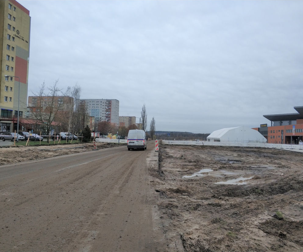 Przebudowa ulicy Szafera w Szczecinie - grudzień 2019