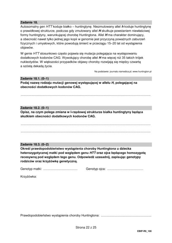 Matura 2022: biologia rozszerzona. Arkusze CKE, zadania, pytania. Poziom rozszerzony