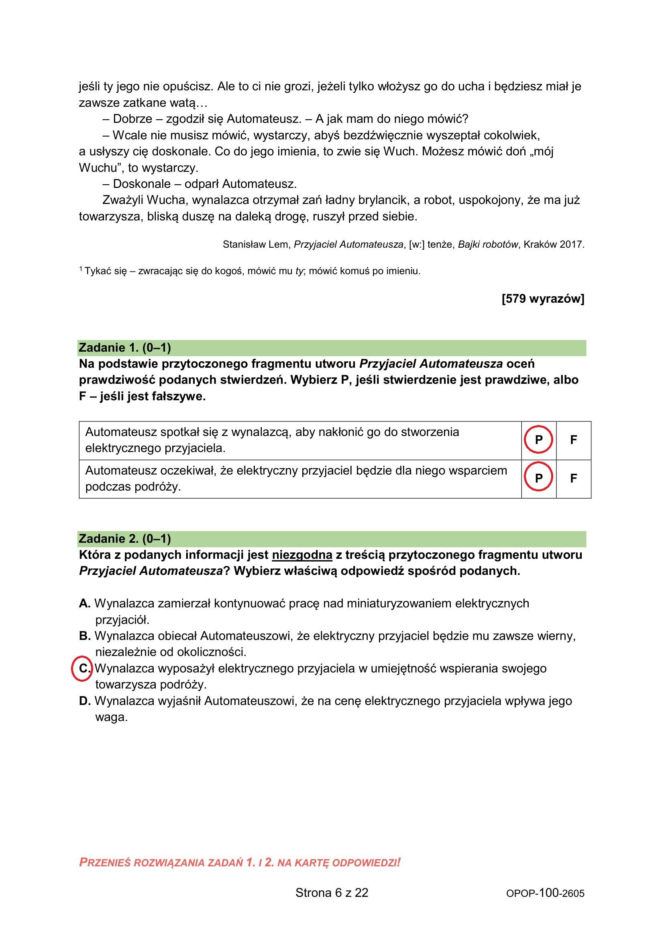 Egzamin ósmoklasisty 2026 polski: Arkusze CKE i odpowiedzi - sprawdź, czy zdałeś! 11.05.2026
