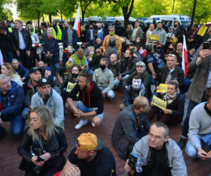 Protest przedsiębiorców pod kancelarią premiera