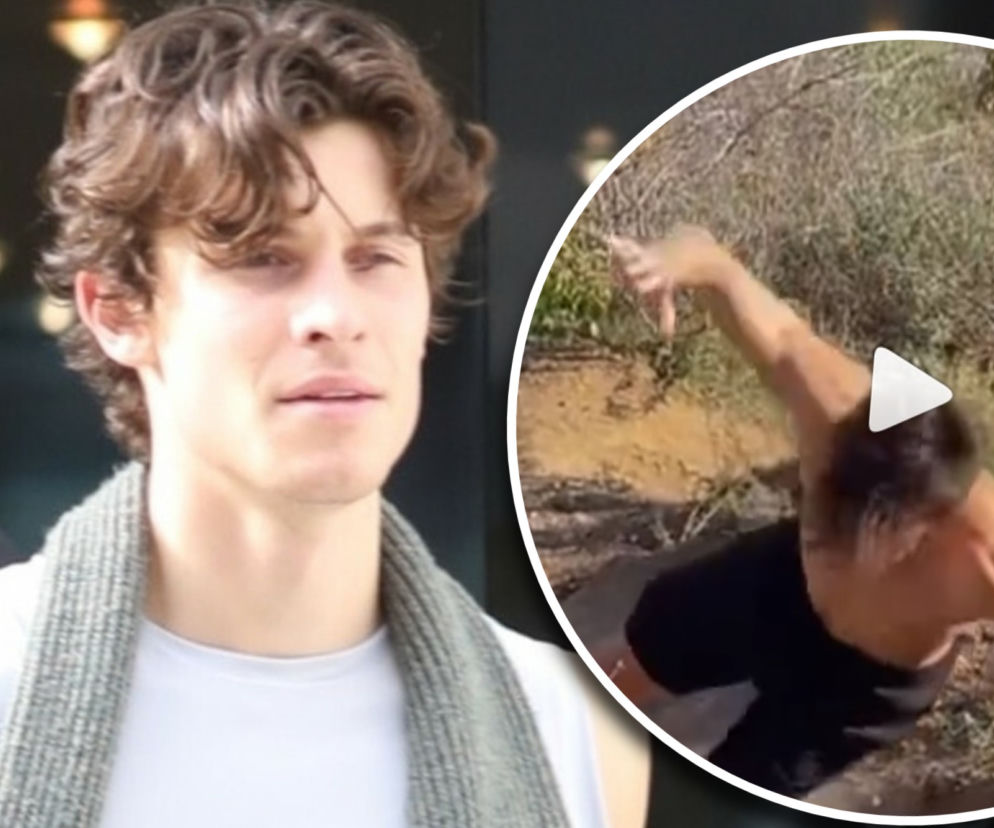 Shawn Mendes przewrócił się na szlaku