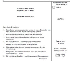 Matura 2014 język polski
