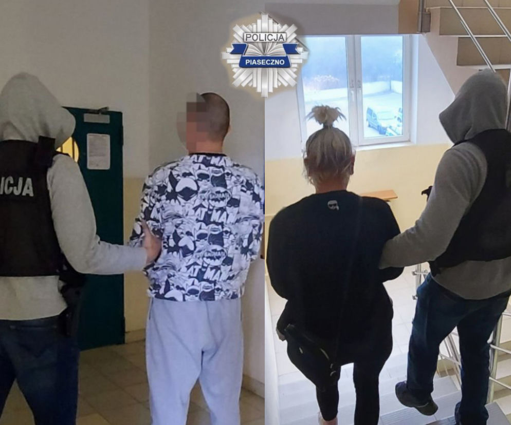 Policja zatrzymała parę bandytów. Ona kradła, on groził i niszczył 
