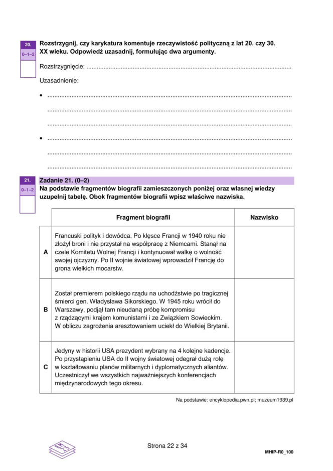 Matura 2026 z rozszerzonej historii: arkusze CKE [Formuła 2023] 18.05.2026