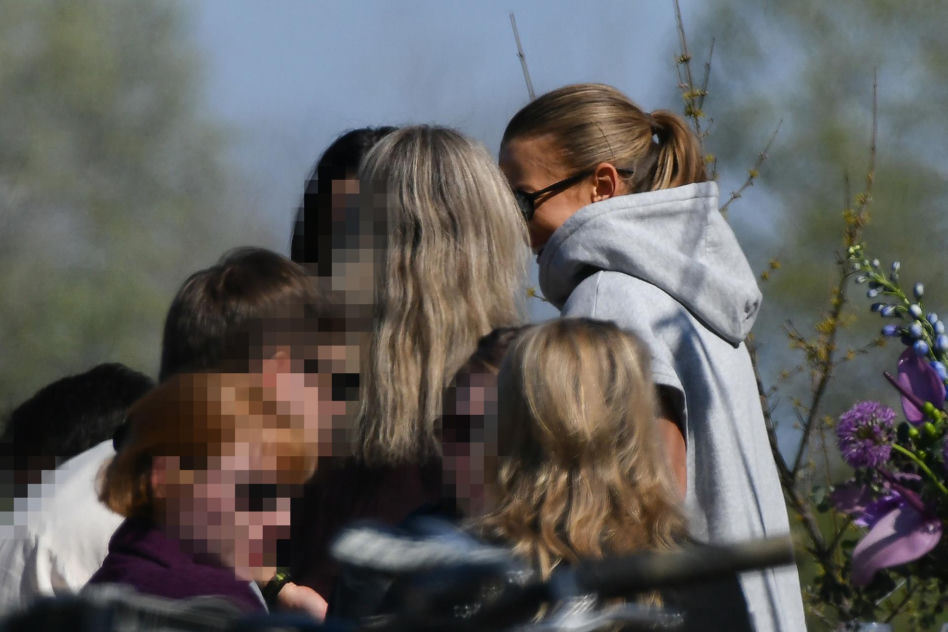Anna Lewandowska z koleżankami
