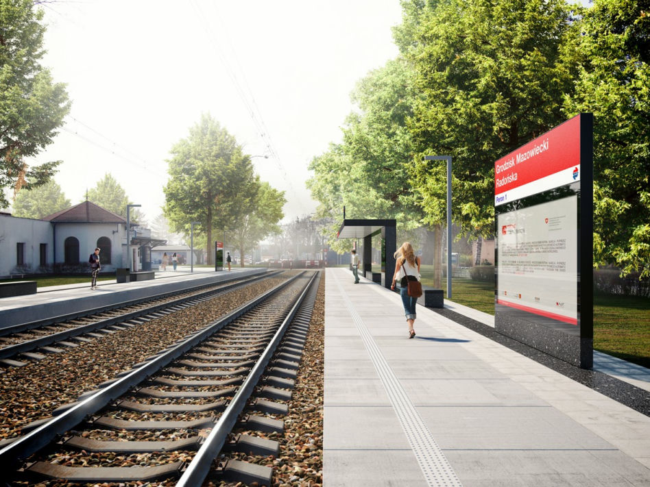 Nowe zagospodarowanie przystanków WKD
