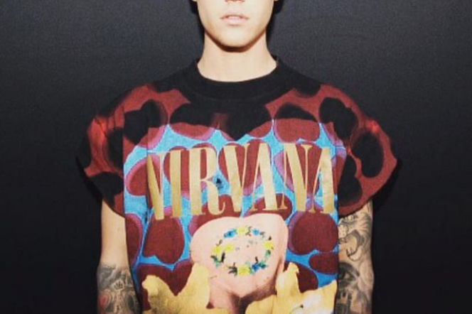 Justin Bieber w koszulce Nirvany. W obronie Biebera stanęła Courtney Love