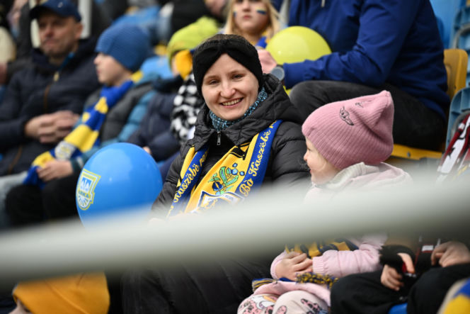 Arka Gdynia - Widzew Łódź: Zdjęcia kibiców i zawodników z meczu 25. kolejki PKO BP Ekstraklasy