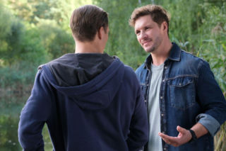 M jak miłość odc. 1909. Marcin (Mikołaj Roznerski), Olek (Maurycy Popiel)