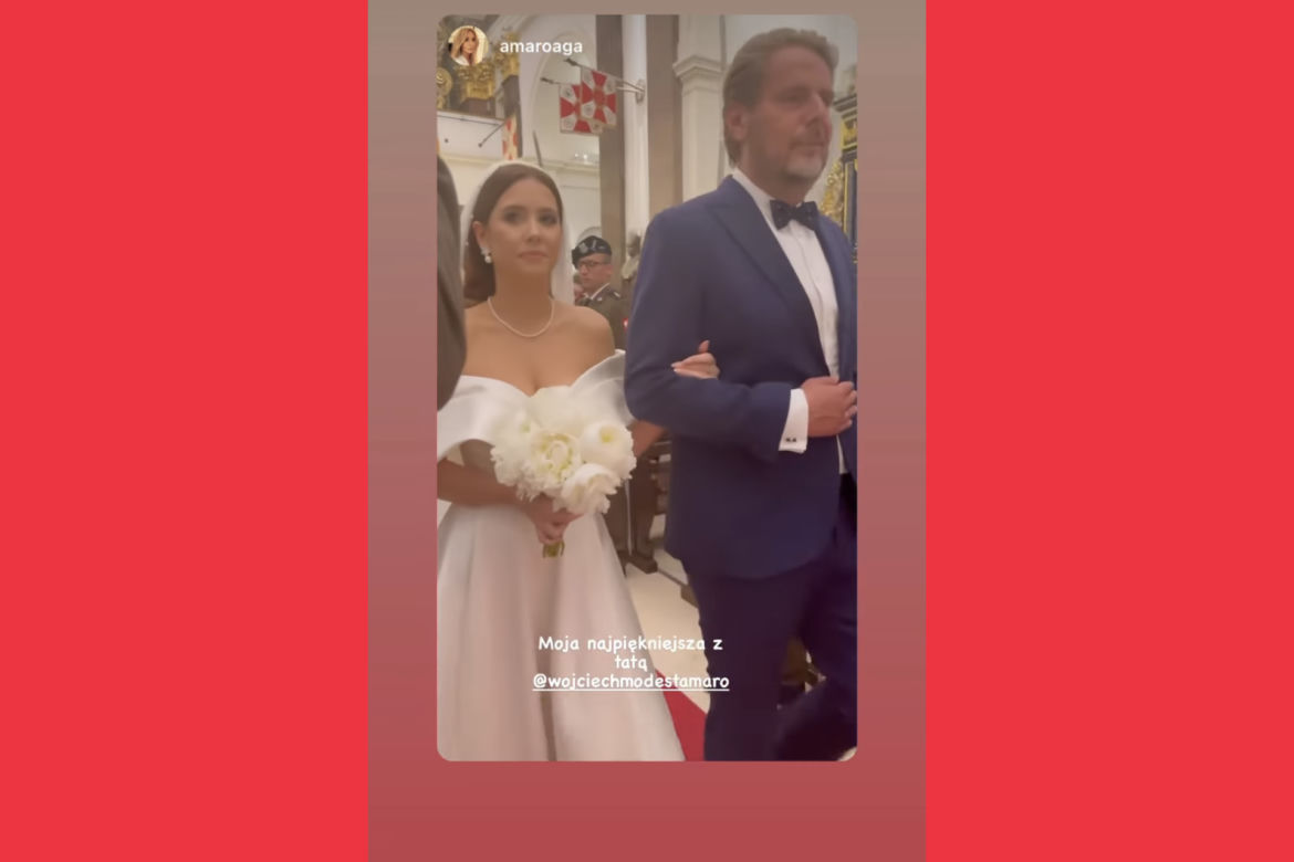 Wojciech Modest Amaro poprowadził córkę do ołtarza