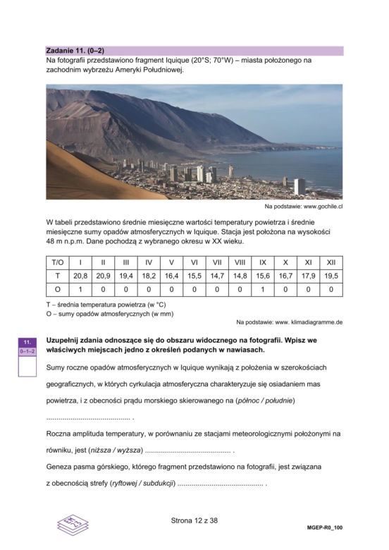 Matura próbna 2025: geografia. Arkusze CKE i odpowiedzi. Poziom rozszerzony [Formuła 2023]