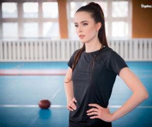 Miss Polski z Katowic wstąpiła na jeden dzień do policji. Anna Maria-Jaromin wzięła udział w teście sprawnościowym