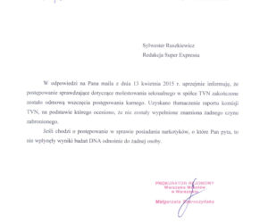 KAMIL DURCZOK NIE MOLESTOWAŁ