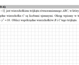 Matura 2020 rozszerzona matematyka. Przykładowe zadania egzaminacyjne