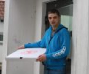 Dziki chciały mi pożreć pizzę