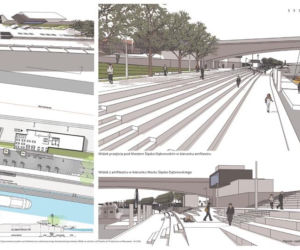 Projekt w konkursie na opracowanie koncepcji architektoniczno-urbanistycznej lewobrzeżnego bulwaru Wisły – II nagroda