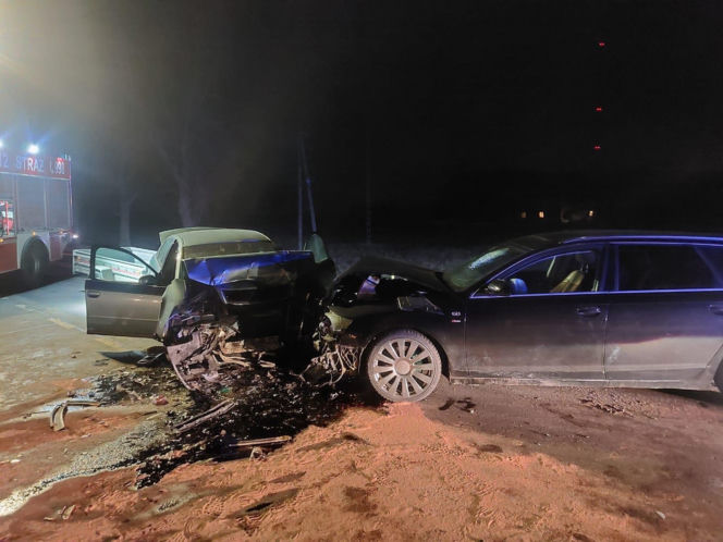 Wypadek w Chotyczach na DW698