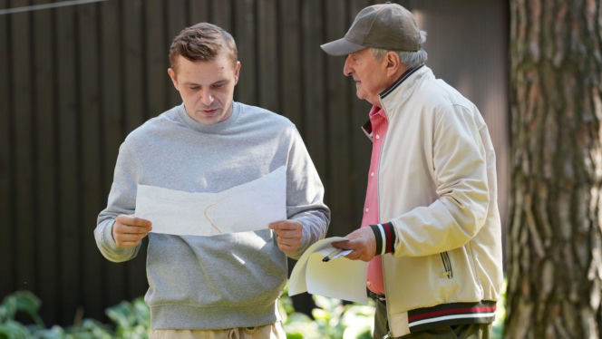 Barwy szczęścia odc. 3319, Hubert (Marek Molak), Jaworski (Jacek Kałucki)