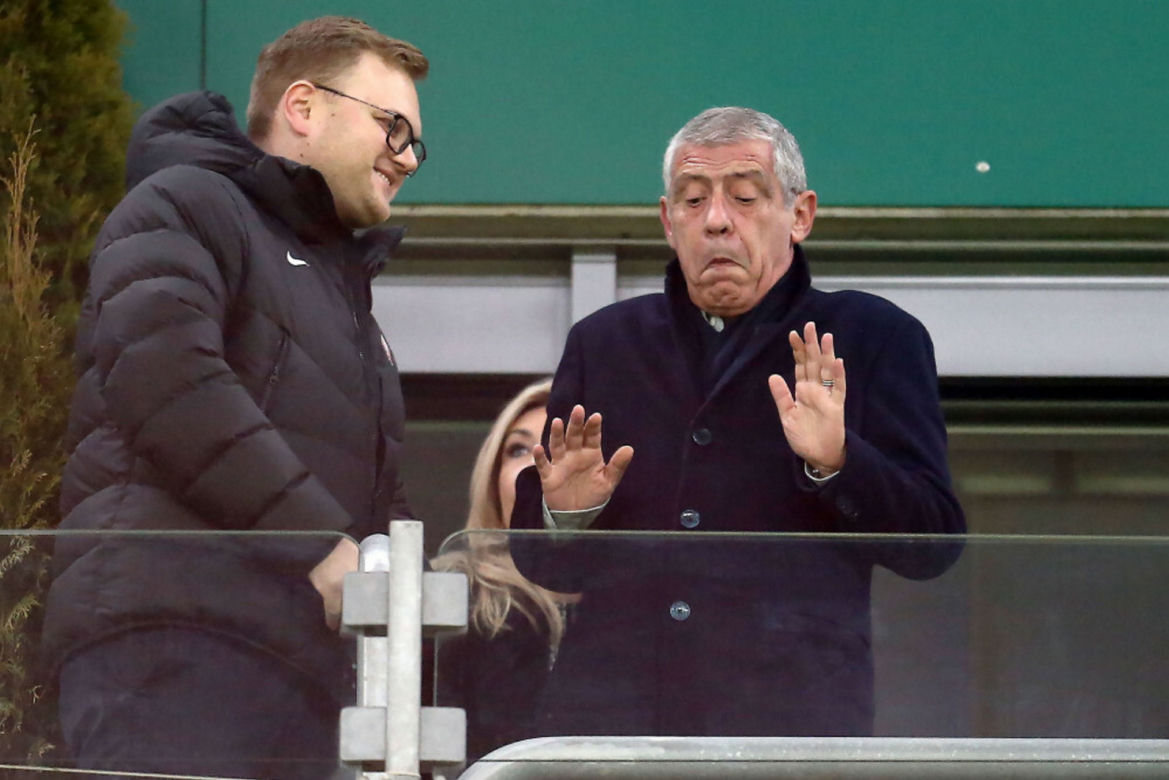 Fernando Santos pierwszy raz na meczu Ekstraklasy