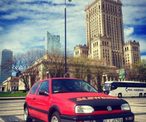 Sławomir Zapała szczyci się, że ma volkswagena golfa III