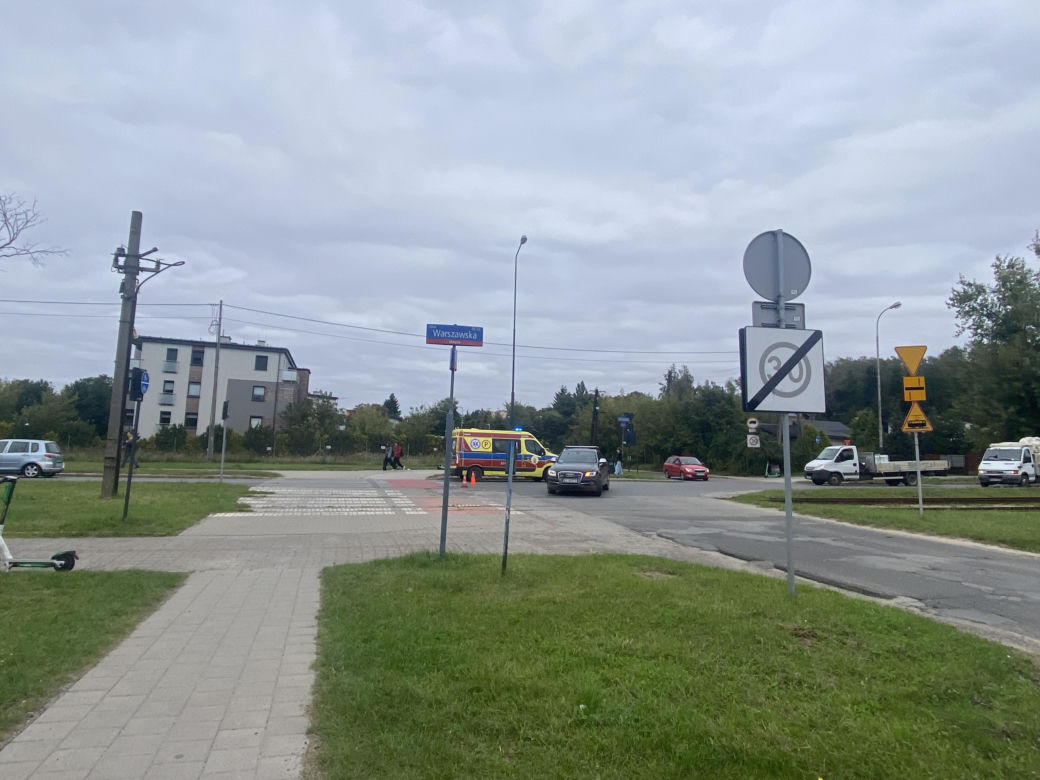 Wypadek Warszawska Stalowa