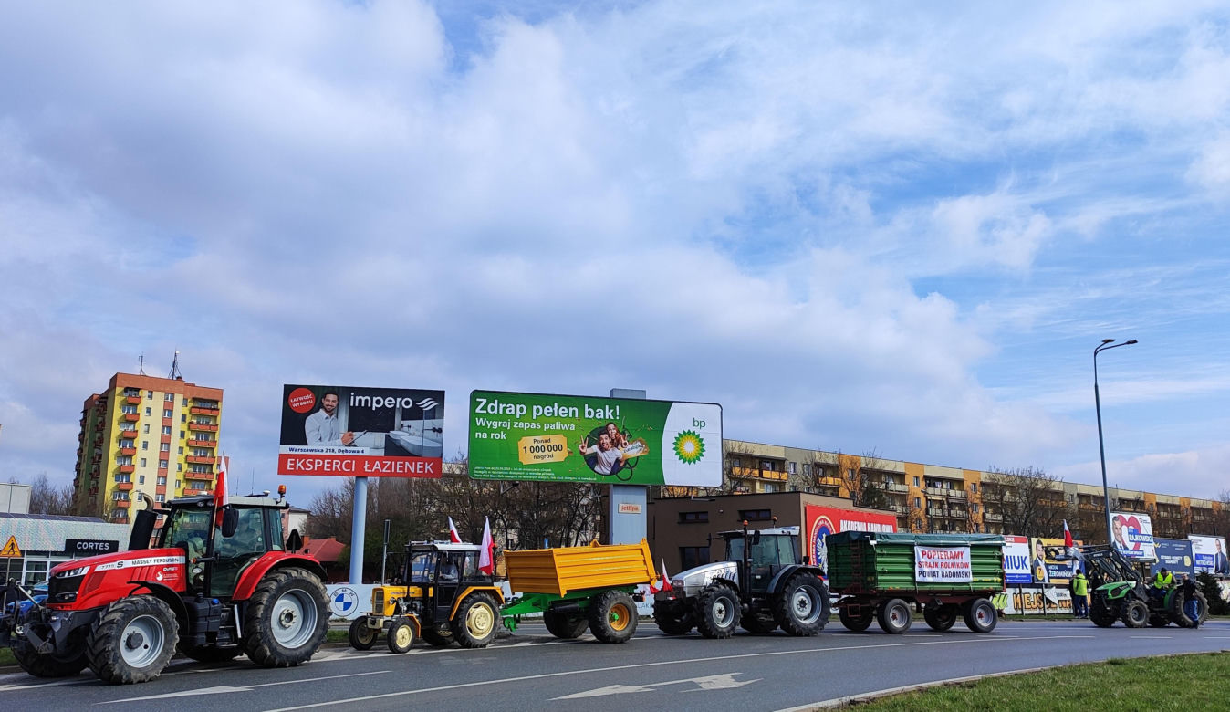Protest rolników w Radomiu 20 marca