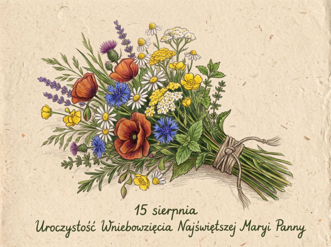 Kartki na dzień dobry 15 sierpnia