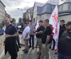 Protest górników i hutników