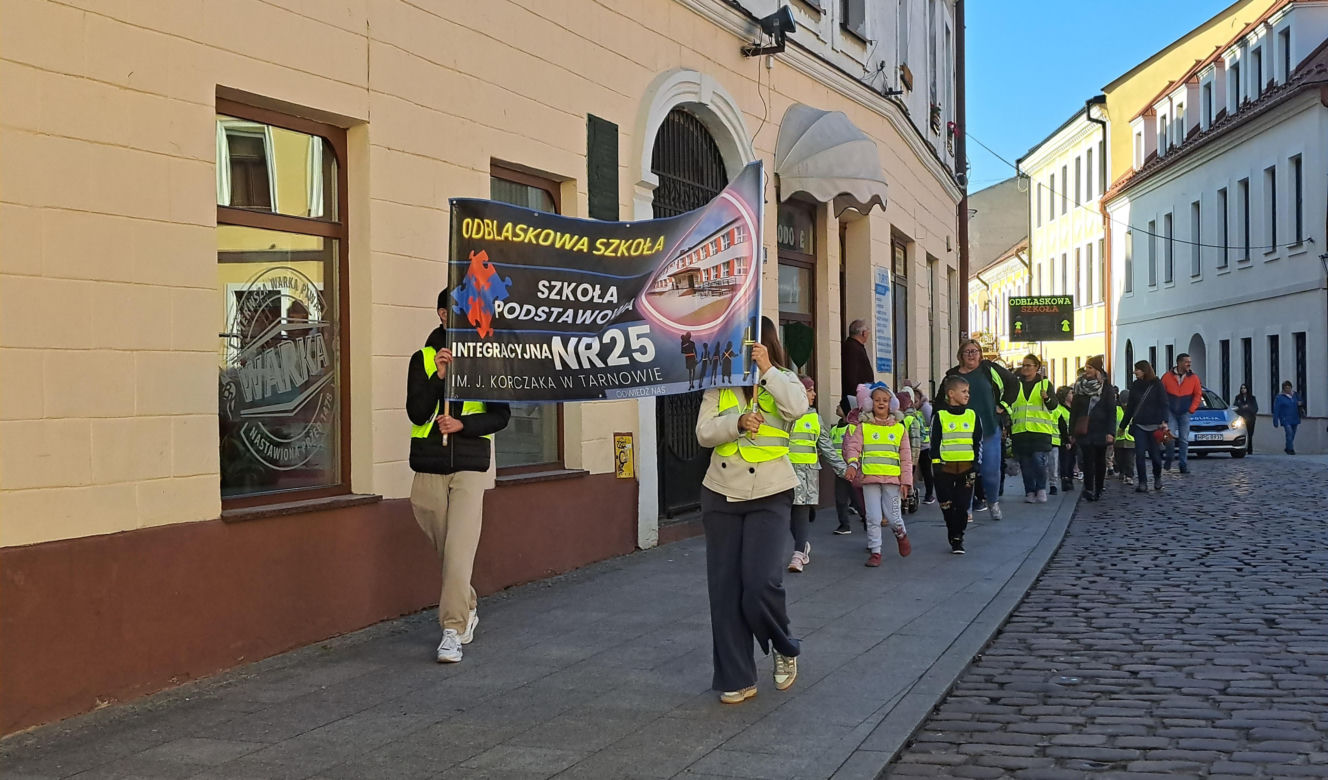 Odblaskowa Szkoła 2025 - akcja w Tarnowie