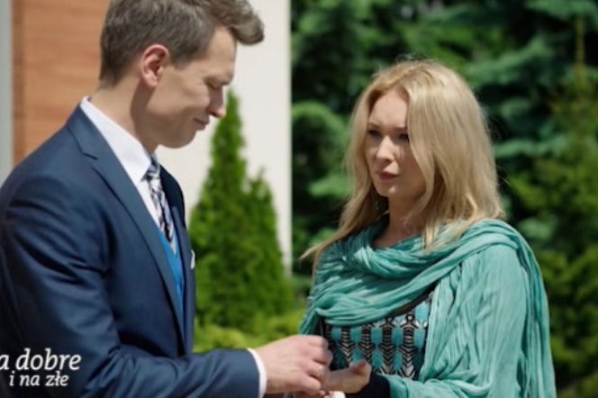 Na dobre i na złe odc. 569. Andrzej Falkowicz (Michał Żebrowski), Kinga (Marta Dąbrowska)