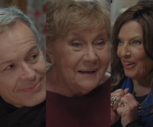 Walentynki z M jak miłość. Simona (Agnieszka Fikau-Perepeczko), Barbara (Teresa Lipowska), Stefan (Steffen Möller)