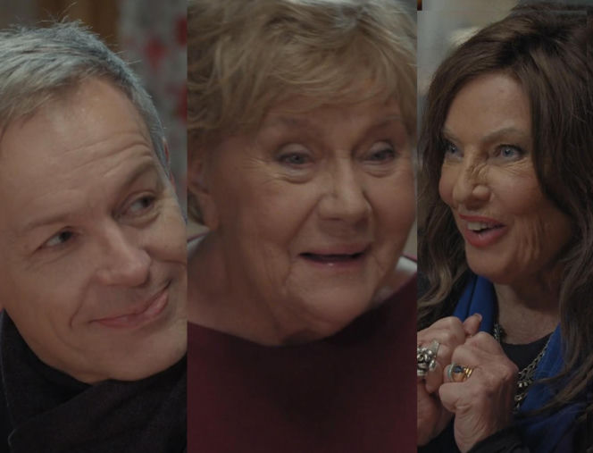 Walentynki z M jak miłość. Simona (Agnieszka Fikau-Perepeczko), Barbara (Teresa Lipowska), Stefan (Steffen Möller)