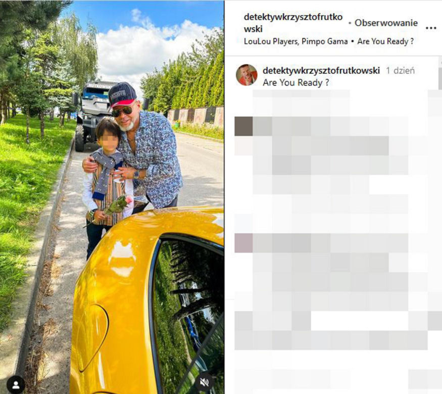 Pancerny gigant odstawił syna Rutkowskiego do szkoły!