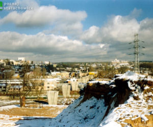 Budowa wiaduktu na trasie N-S Starachowice/ Listopad 1997