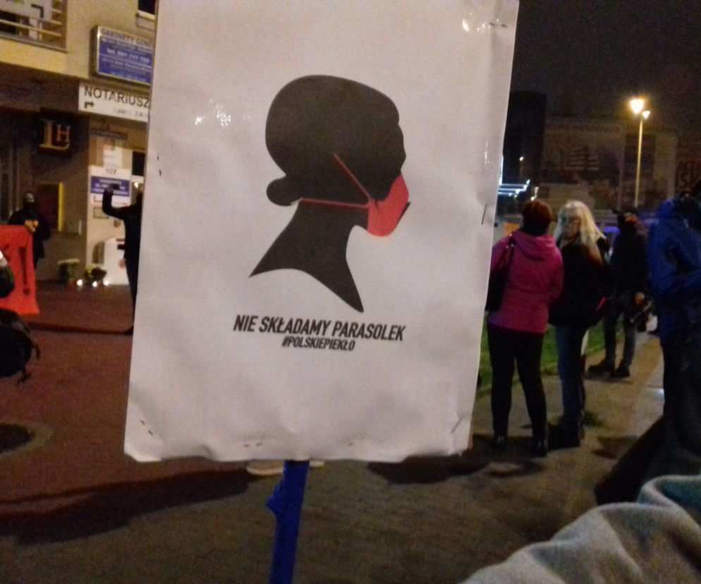 Protest kobiet w Kielcach
