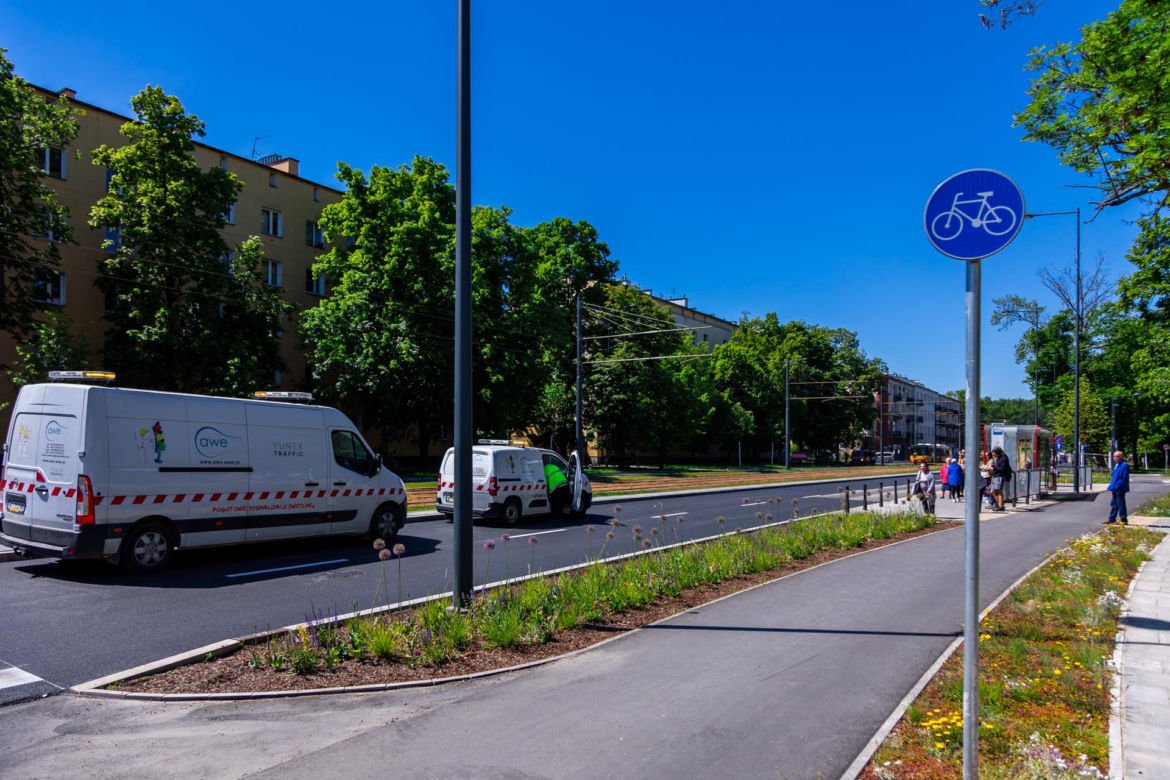 Tramwaj na Gagarina w Warszawie