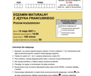 Matura 2021: Język francuski. Arkusze CKE z francuskiego znajdziesz tutaj [Matura 12.05.2021]