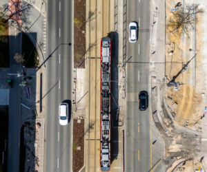 Budowa przejścia dla pieszych przez ul. Marszałkowską w Warszawie na wysokości ul. Sienkiewicza