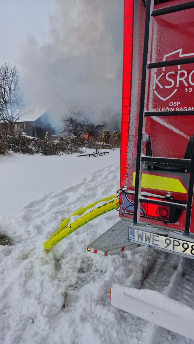 Tragiczny pożar w Ziomakach