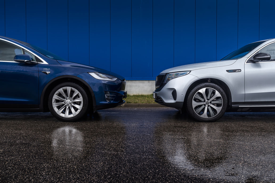 Mercedes-Benz EQC 400 vs. Tesla Model X 100D