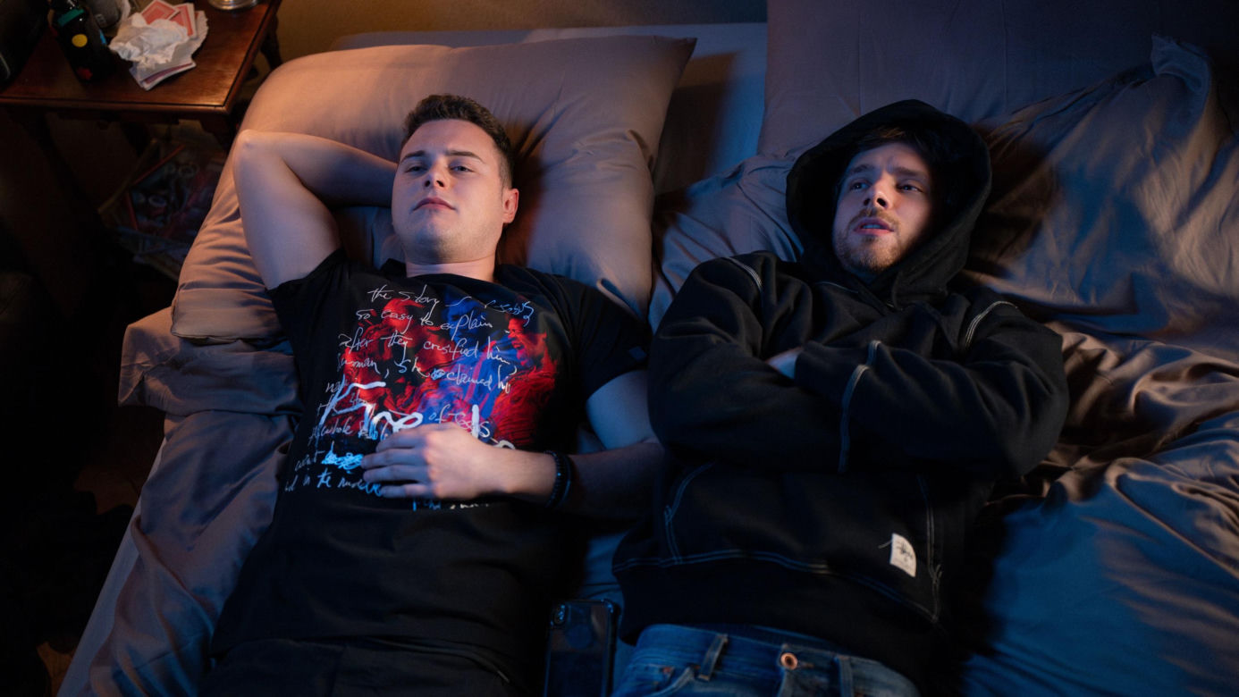 Rodzinka.pl 17 sezon odcinek 299 (odc.12). Kuba (Adam Zdrójkowski), Tomek (Maciej Musiał)