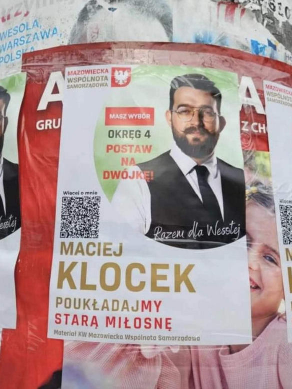 KLOCEK Maciej Piotr Kandydat do Rady Dzielnicy Wesoła m. st. Warszawy