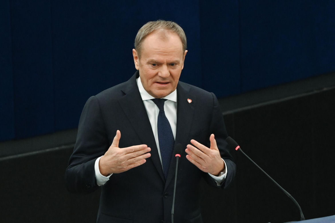 Wystąpienie Tuska w Parlamencie Europejskim