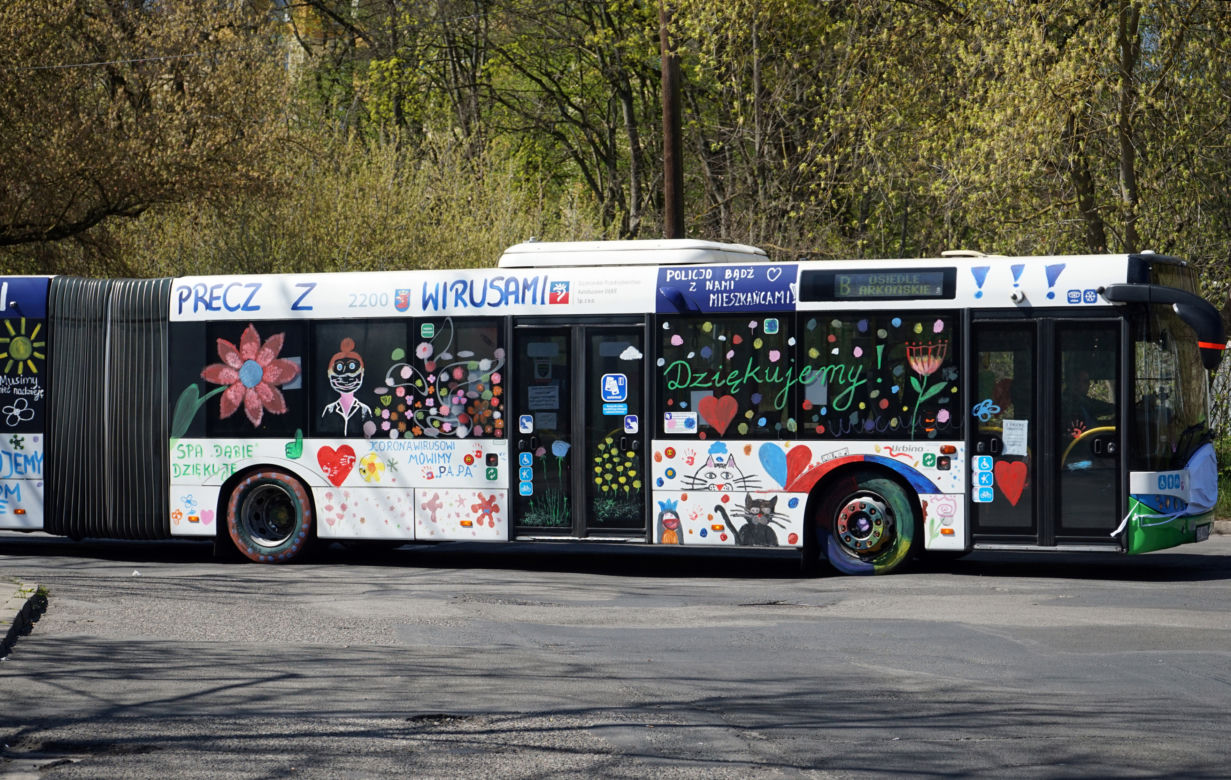 Autobusy z podziękowaniami