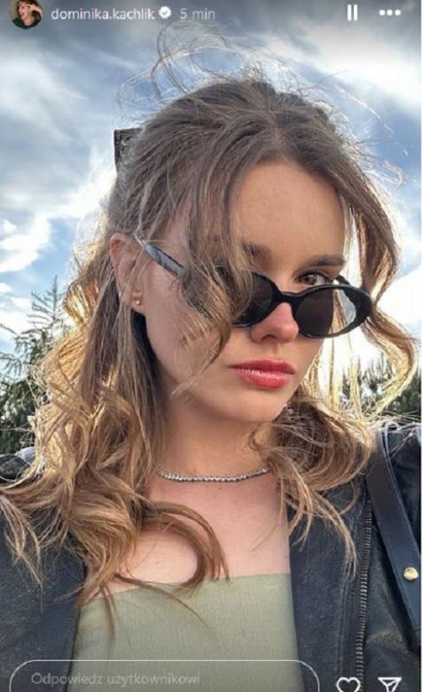 Dominika Kachlik (Franka) na ślubue Rafała Mroczka