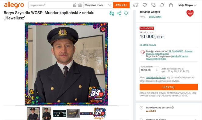 Najciekawsze aukcje gwiazd dla WOŚP. Sprawdź, co można wylicytować