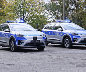 Policyjne Kia e-Niro to pierwsze elektryczne radiowozy w Lublinie