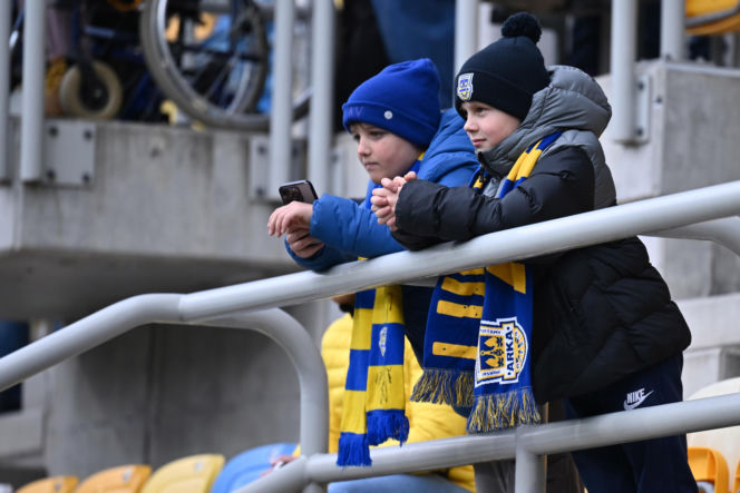 Arka Gdynia - Widzew Łódź: Zdjęcia kibiców i zawodników z meczu 25. kolejki PKO BP Ekstraklasy